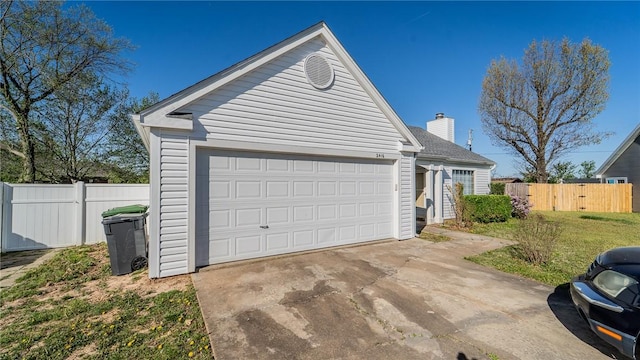 2416 Mulberry St, Rogers, AR 72758 - view of front of house with fence and a chimney
