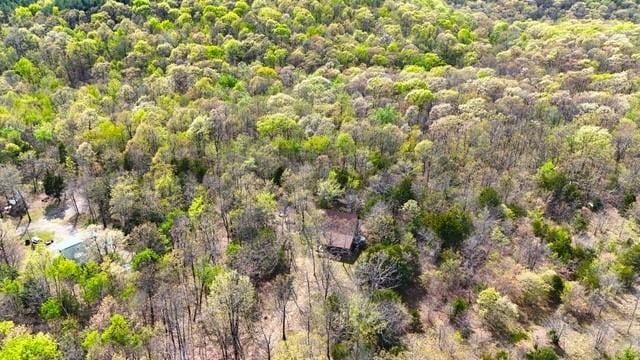 23045 Liberty Trl, Natural Dam, AR 72948 - drone / aerial view featuring a wooded view