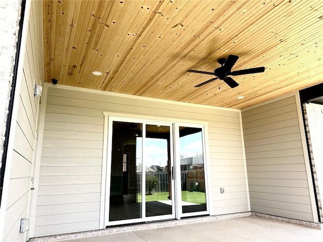 7919 Via Roma Ave, Springdale, AR 72762 - view of patio / terrace with a ceiling fan