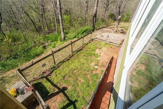 30 Strichen Dr, Bella Vista, AR 72715 - view of yard with a forest view and fence