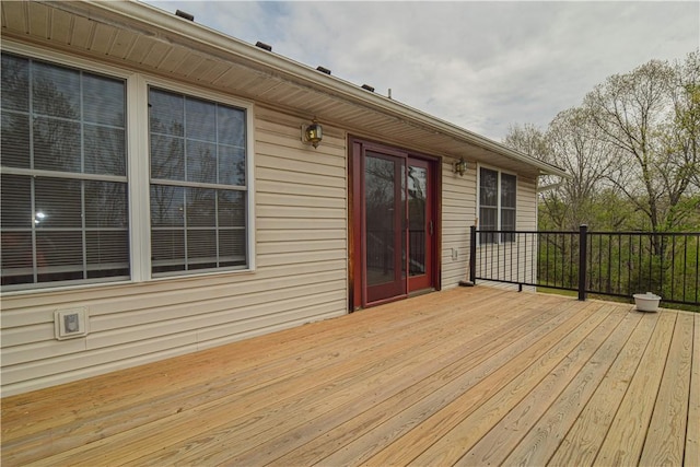 view of wooden terrace