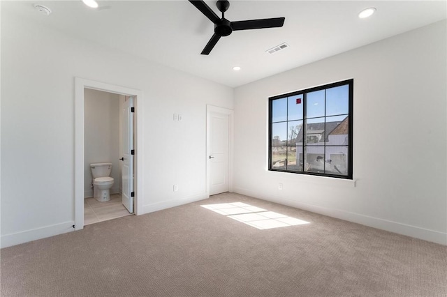 3601 Beaverhead, Bentonville, AR 72712 - unfurnished bedroom featuring recessed lighting, carpet flooring, visible vents, and baseboards