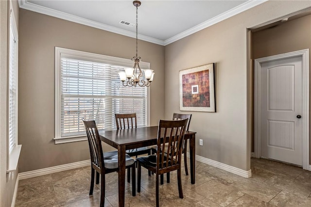 4502 SW Alfalfa Ave, Bentonville, AR 72713 - dining space featuring a chandelier and crown molding