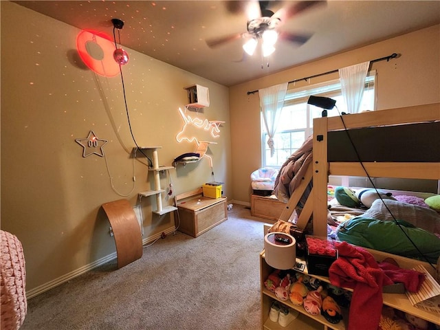 1 Binham Ln, Bella Vista, AR 72715 - bedroom featuring carpet floors, baseboards, and ceiling fan