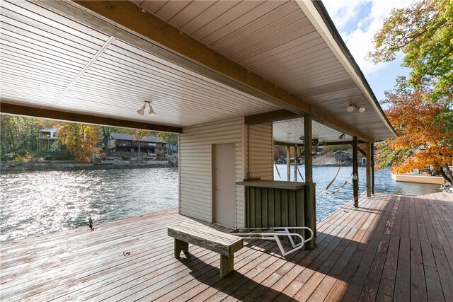 22 Cromarty Ln, Bella Vista, AR 72715 - dock area featuring a water view
