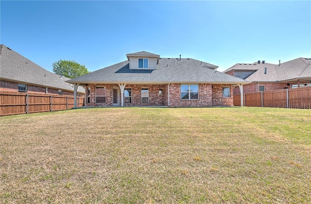 4004 SW Banbury Dr, Bentonville, AR 72713 - back of house with brick siding and roof with shingles