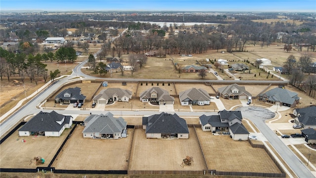 aerial view featuring a residential view