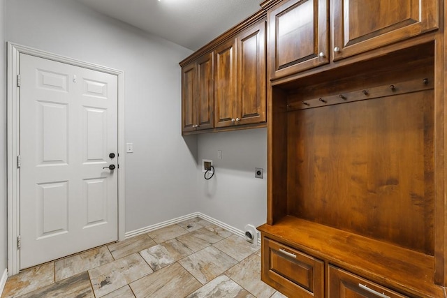 mudroom with baseboards