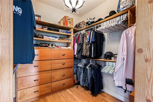 21854 S Floyd Moore Rd, Gentry, AR 72734 - walk in closet with wood finished floors