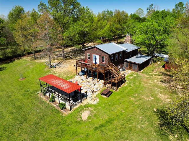 drone / aerial view