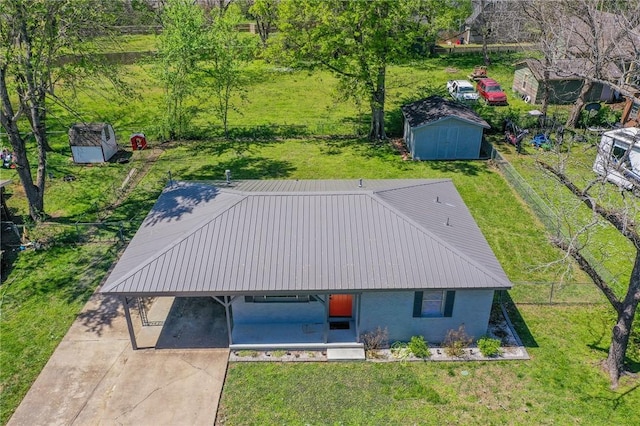 birds eye view of property