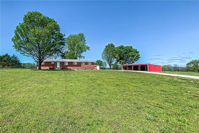 4802 Greenbriar Ln, Everton, AR 72633 - view of yard with fence and an outbuilding