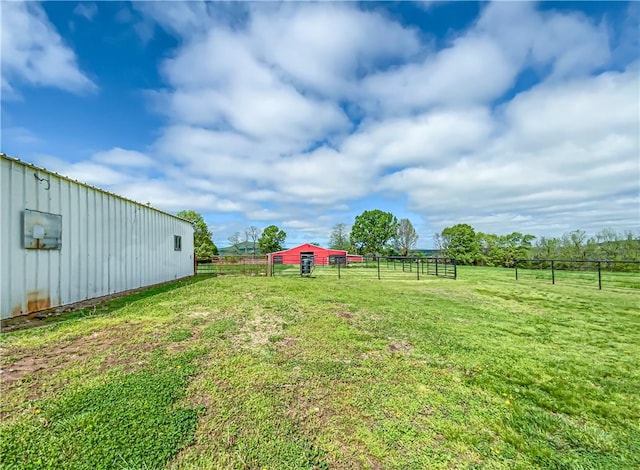 4802 Greenbriar Ln, Everton, AR 72633 - view of yard with fence, an outbuilding, and a pole building