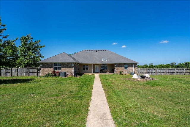 17444 16th Hwy, Siloam Springs, AR 72761 - back of property with cooling unit and brick siding