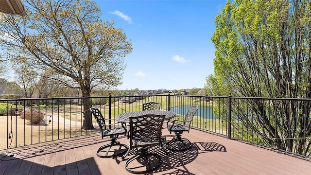 5309 S Promontory Ct, Rogers, AR 72758 - deck featuring outdoor dining area