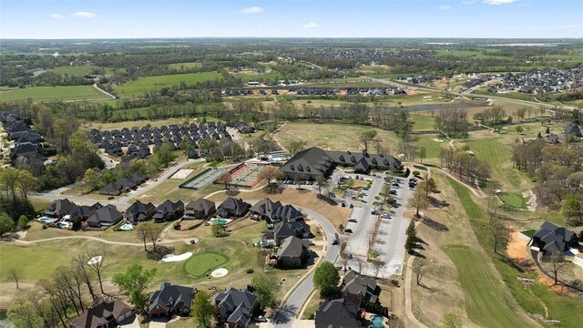 5309 S Promontory Ct, Rogers, AR 72758 - aerial overview of property's location featuring a golf club and nearby suburban area