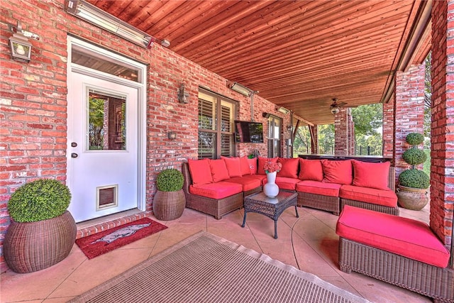 5309 S Promontory Ct, Rogers, AR 72758 - view of patio / terrace with outdoor lounge area