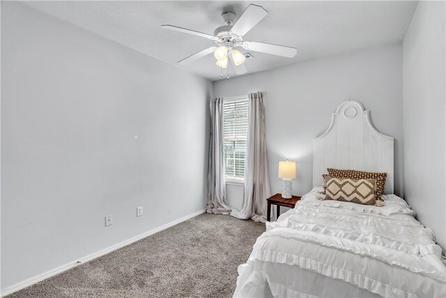 1908 S Pinewoods Dr, Rogers, AR 72758 - bedroom with baseboards, a ceiling fan, and carpet