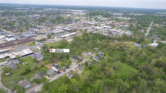 220 N C St, Rogers, AR 72756 - aerial overview of property's location