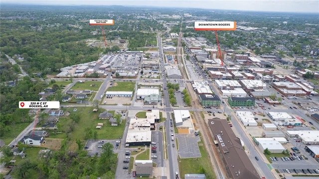 220 N C St, Rogers, AR 72756 - aerial overview of property's location