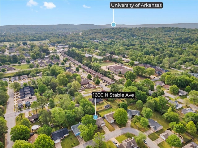 1600 N Stable Ave, Fayetteville, AR 72703 - aerial view with a residential view