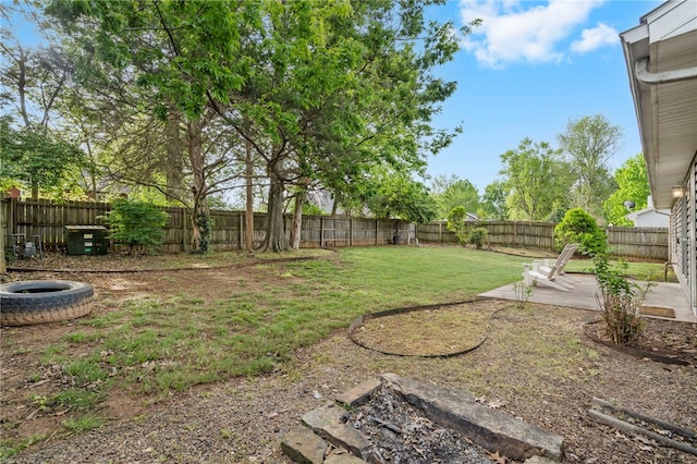 1600 N Stable Ave, Fayetteville, AR 72703 - view of yard with a patio and a fenced backyard