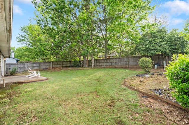 1600 N Stable Ave, Fayetteville, AR 72703 - view of yard featuring a patio and a fenced backyard