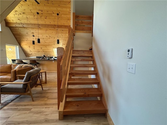 794 NC-3986, Jasper, AR 72641 - stairs featuring baseboards and wood finished floors