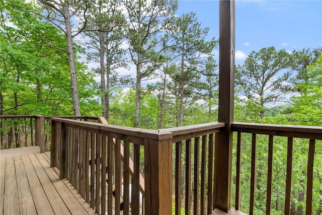15 Serenity Ln, Holiday Island, AR 72631 - view of wooden deck