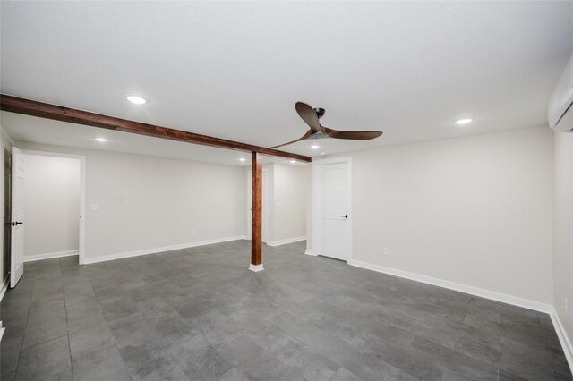 1010 Ashley Ln, Pea Ridge, AR 72751 - finished basement featuring recessed lighting, a ceiling fan, and baseboards
