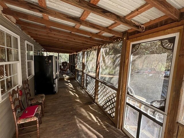 2525 Dustin Ln, Omaha, AR 72662 - view of unfurnished sunroom
