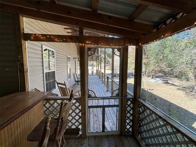 2525 Dustin Ln, Omaha, AR 72662 - view of deck