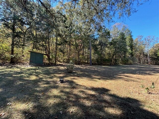 2525 Dustin Ln, Omaha, AR 72662 - view of yard with a wooded view