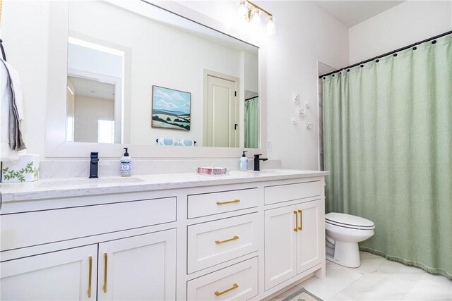 6761 Somerset Pl, Springdale, AR 72762 - full bathroom featuring double vanity, a sink, and toilet