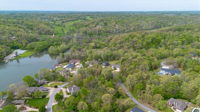 5 Sorbie Dr, Bella Vista, AR 72715 - aerial overview of property's location featuring a heavily wooded area and a large body of water