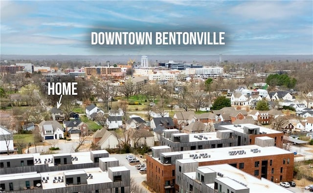 113 SE F St, Bentonville, AR 72712 - bird's eye view