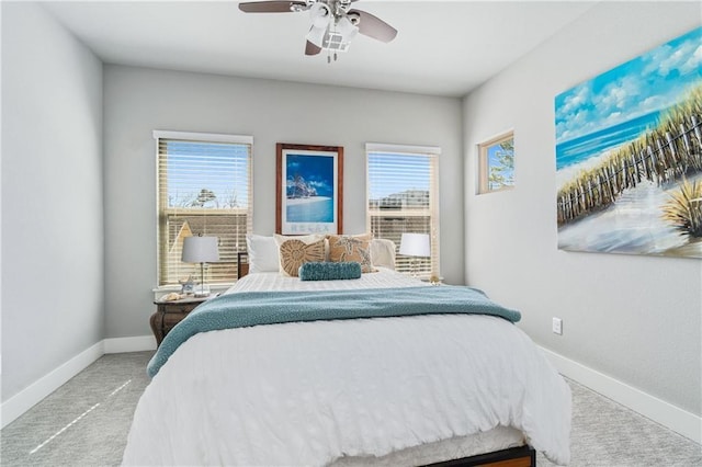 113 SE F St, Bentonville, AR 72712 - bedroom featuring a ceiling fan, baseboards, and carpet