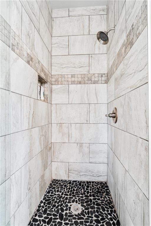 113 SE F St, Bentonville, AR 72712 - full bathroom with stone finish flooring and a tile shower