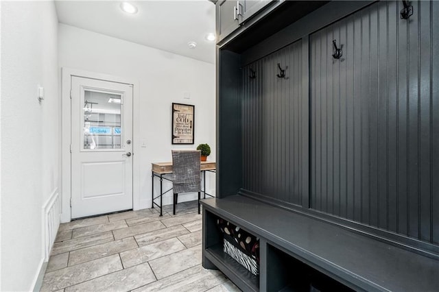 113 SE F St, Bentonville, AR 72712 - mudroom featuring baseboards, recessed lighting, and visible vents