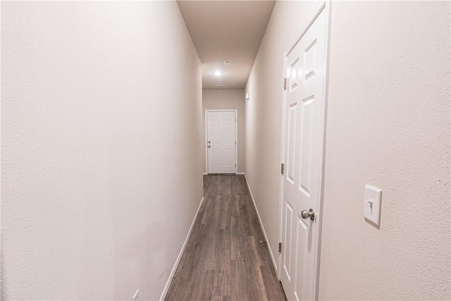 3715 S 1st Pl, Rogers, AR 72758 - corridor with baseboards, recessed lighting, and dark wood-style floors