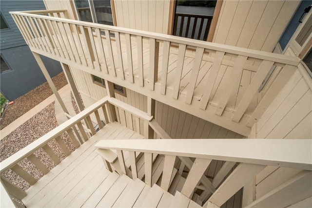 view of stairs