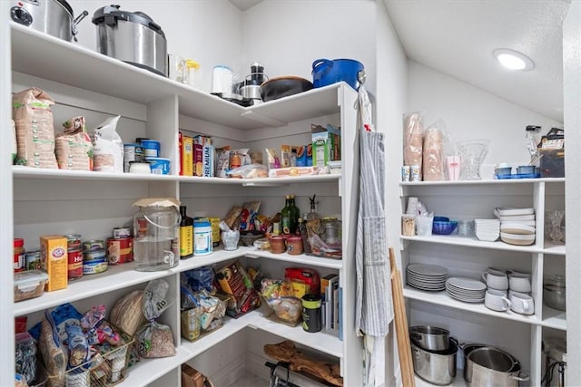 view of pantry