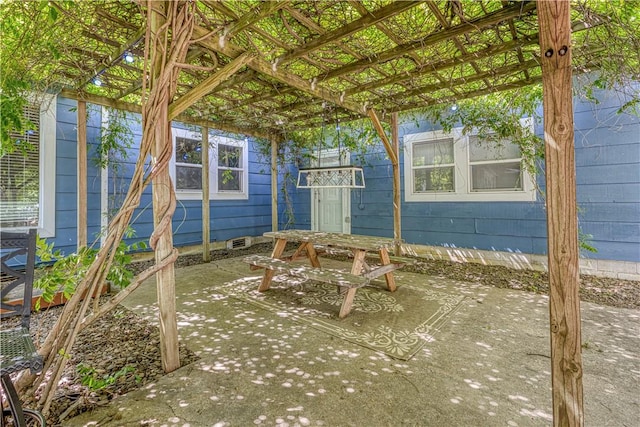 302 4th Ave, Gravette, AR 72736 - view of patio with a pergola