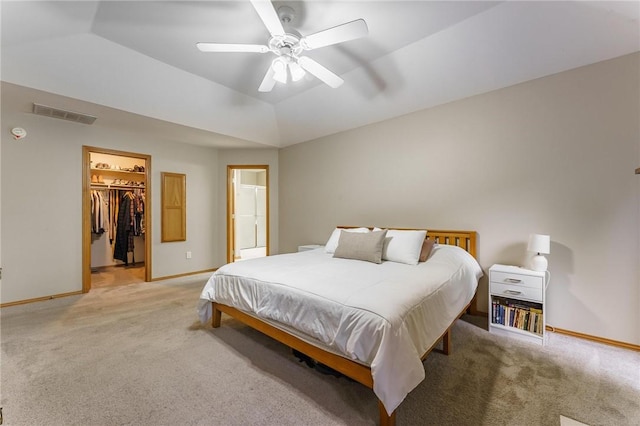 2 Saxilby Ln, Bella Vista, AR 72715 - bedroom featuring light colored carpet, baseboards, visible vents, and a spacious closet