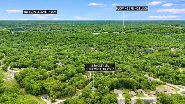 2 Saxilby Ln, Bella Vista, AR 72715 - drone / aerial view featuring a view of trees