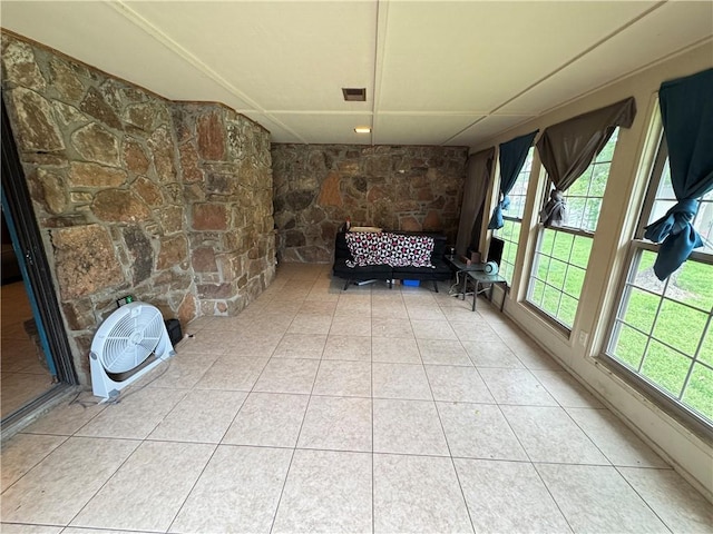 60 N Redwood Cir, Sallisaw, OK 74955 - interior space featuring tile patterned floors and visible vents