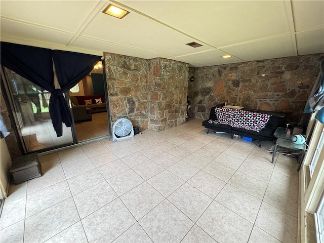 60 N Redwood Cir, Sallisaw, OK 74955 - interior space with visible vents and tile patterned floors