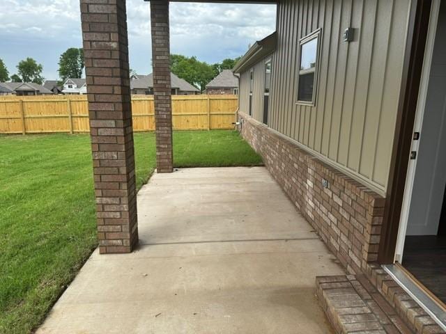 view of patio / terrace featuring a fenced backyard
