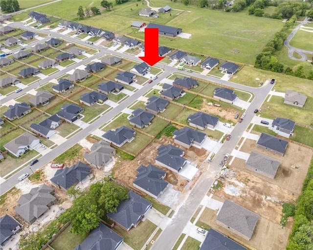 birds eye view of property featuring a residential view