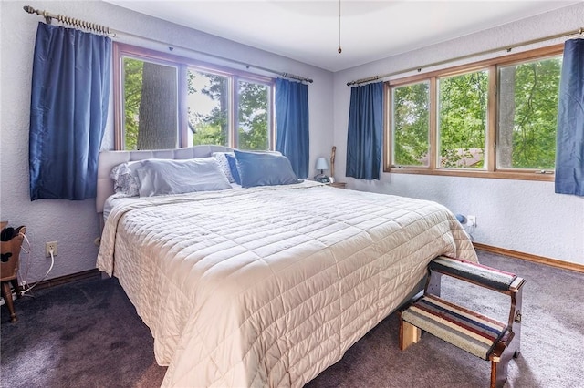 1 Panbury Ln, Bella Vista, AR 72715 - bedroom featuring a textured wall, carpet flooring, and baseboards